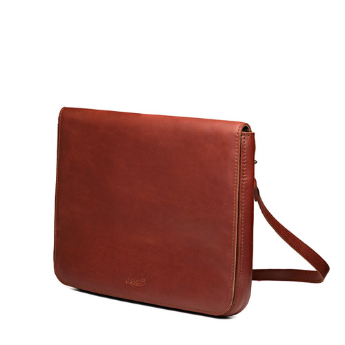Suzette's Steal Magnetic Fold Over Bag - Large - Chestnut